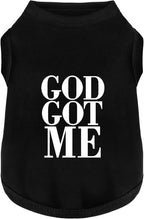 Discover Cozy Cotton Canine Wear: Breathable Soft, and Lightweight Dog Shirt Vest with Eye-Catching Graphics(GOD GOT ME), Keeping Your Furry Friend Warm and Comfy! Black L