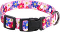 Rhea Rose 3/4 Inch Replacement Collar Strap Shock Collar with 2 Holes, Compatible with Nearly All Brands and Models of Underground Electric Dog Fences and Training Collars, Pink Daisy