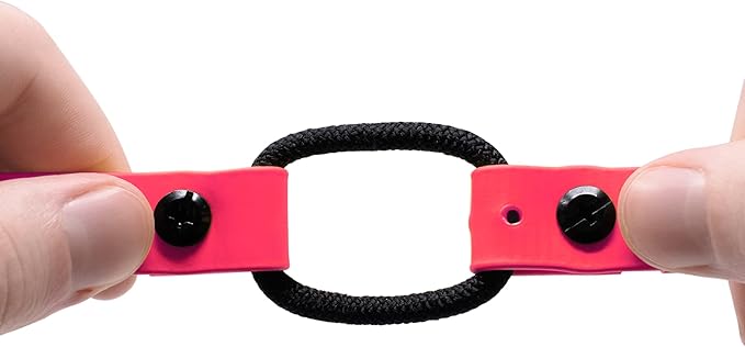 Educator 1-Inch Dog Training Collar Strap – ONLY Fits FE-580, ET-800 & UL-1200 Receivers – NOT Compatible with Mini Educator (ET-300/ET-400) – Quick Snap Biothane Bungee Collar, Pink