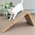 20" L-Shape Couch & Wall Cat Scratch Protector - Vertical Cat Scratcher and Scratching Post for Indoor Cats, Leans Against Furniture with Bell, Catnip & Toy Wand, High-Strength Cardboard