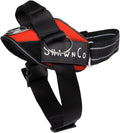 ShawnCo Essential Pro Dog Harness, No-Pull Pet Vest with 3 Leash Clips and Removable, Reflective Side Patches, Adjustable and Padded Harness for Small, Medium and Large Dogs (Mustang Red, M)