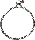Herm Sprenger Black Stainless Steel Choke Dog Training Collar with Training Clicker No-Pull Slip Chain for Small Medium Large Dogs for Easy Control Show Chain Collar Made in Germany 2mm 20in (50cm)