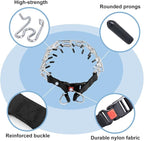 CBBPET Dog Prong Collar, Adjustable Dog Training Collar with Quick Release Buckle for Small Medium Large Dogs