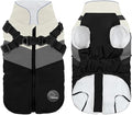 Warm Dog Winter Coat,Waterproof Dog Jacket with Built-in Harnes (Black, S)
