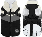 Warm Dog Winter Coat, Waterproof Jacket with Built-in Harness, Winter Snow Dog Warm Coat for Small, Medium (Black, XS)