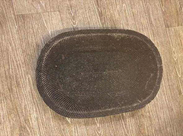Cardboard Cat Scratchers Pack, Long-Lasting Cardboard Cat Durable Scratching Pads to Protect Furniture, Sturdy Corrugated Design, Safe for Claws (B-Scratcher Oval Pack x 10)