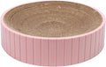 Round Cat Scratcher Durable 31Cmx31Cmx6cm Sofa Protector Detachable Nest Bed Cat Scratching Board Bed Scratch Board for Rest Kitty Kitten, Pink