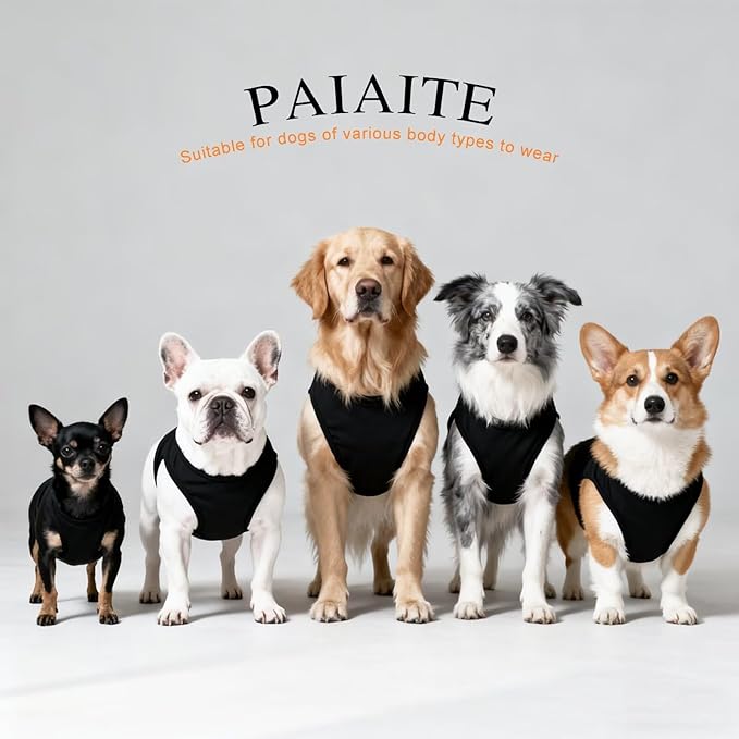 Discover Cozy Cotton Canine Wear: Soft, Lightweight, and Breathable Dog Shirt Vest with Eye-Catching Graphics (Hearts and Love), Keeping Your Furry Friend Comfy! Black XS