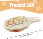 Cat Hammock Bed, 17inch Spoon-Shape Soft Plush Cat Tree Hammock, Plush Covered Cat Bed, Scratch-Proof Cat Tree Replacement Parts for Cats