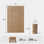 VETRESKA Dog Poop Bags, Coffee Scented Waste Bags, Leak Proof, Extra Thick and Large Dog Pet Bags for Dogs and Cats - 300 Count (20 Refill Rolls)