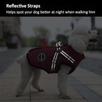 Dog Winter Coat,Warm Jacket Paded Fleece Dog Vest with Built in Harness,Windproof Reflective Cozy Adjustable Snow Pet Coat Clothes with Zipper for Small Medium Dogs