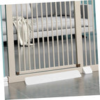 Threshold Ramp for Gate Doorway Height Transition Strip and Guardrail Holder for Pets White Safety Ramp for Easy Access and Protection