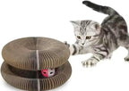 Interactive Cat Scratcher with a Toy