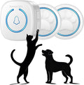 Soft Ring Dog Potty Bell for Training – Wht Wireless Dog Door Bell with 1000ft Range, LED Alert, 60 Tones, Waterproof Dog Bells to Go Outside – Bell for Dogs to Ring to Go Potty(2 Bells & 1 Receiver)