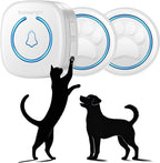 Soft Ring Dog Potty Bell for Training – Wht Wireless Dog Door Bell with 1000ft Range, LED Alert, 60 Tones, Waterproof Dog Bells to Go Outside – Bell for Dogs to Ring to Go Potty(2 Bells & 1 Receiver)