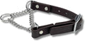 Martingale Collar for Dogs, Biothane, Stainless Steel Hardware, No Pull, Made in The USA, Professional Grade, XXS, Brown