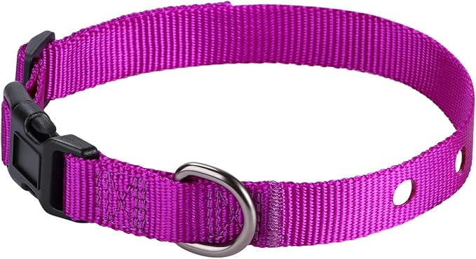 3/4 Inch Dog Shock Collar Replacement Strap with 2 Holes - Compatible with Most Brands of Ecollar Dog Fences and Training Collars, Purple