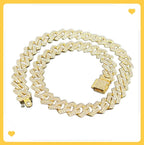 Gold Chain Collar Bling Glitter Rhinestone Cuban Link Dog Collar Necklace Diamond Chain Metal Pet Jewelry for Puppy XS Small Medium Large Dogs Cats(Glod 12inch)