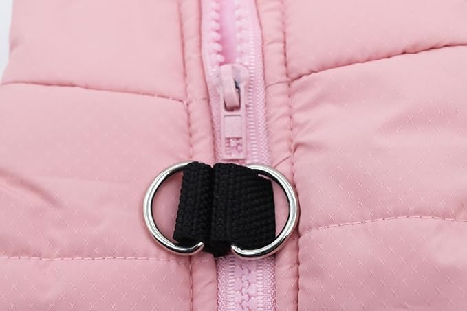 Small Dog Coats Warm Winter Dog Jacket Pet Chihuahua Jackets Puppy Cold Weather Coat Pet Clothes for Small Dogs, Pink, Medium