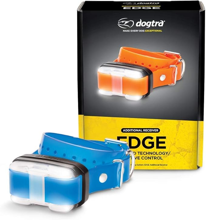 Dogtra Edge Additional Receiver Long Range High-Output 1-Mile Waterproof 4-Dog Expandable Remote Dog Training E-Collar for Professionals