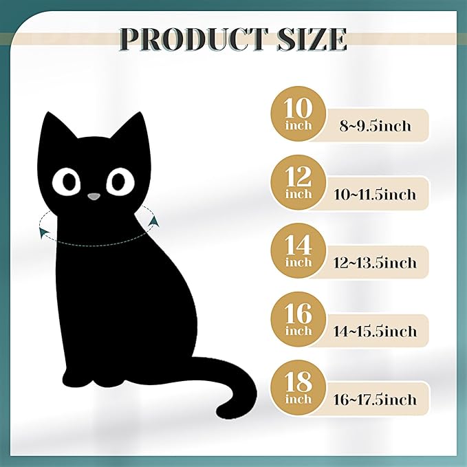 Xuniea 2 Pieces Cat Dog Chain Collar and Sunglasses Set Rhinestone Necklace with Secure Buckle Round Glasses for Doll Cat Dog Pet Accessories(18 Inch,Gold, Black)