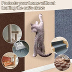 78.7"x15.8" Cat Scratching Carpet Mat Furniture Protector, Covering DIY Cat Tower,and Replacement Pads, Self-Adhesive Trimmable Mat (Khaki)