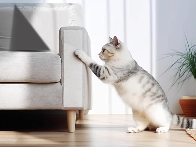 CLAWGUARD Cat Scratch Furniture Protector Tape Dispenser – Anti Scratch Cat Tape for Furniture, Couch Protector from Claws & Deterrent