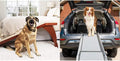 PetSafe CozyUp Bed Ramp for Dogs and Cats - Durable Frame Supports up to 120lb & Happy Ride Telescoping Dog Ramp for Cars, Trucks, & SUVs - Extends 39 to 72 Inches