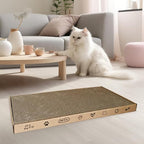 Cardboard Scratcher Pad, Wide Corrugate Cat Scratchers, Cat Scratching, Cat Scratch Pad, Furniture Protectors from Cat Scratching,Double-Sided Design (2PCS)