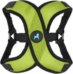 Gooby Comfort X Step in Lite Dog Harness - Choke Free, Escape Free with Light Breathable Mesh - Step in Dog Harness for Small Dogs Only - Quick Release Buckle, Metal D-Rings - Green, Large