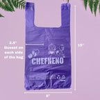 Baby Disposable Diaper Sacks (600 ct.) Fresh Baby Powder Scented, Easy-Tie Diaper Sacks Disposal Bulk Diaper Sacks Dog Poop Bags Cat Litter Waste Bags Sanitary Pads Disposal Bags (600 Bags, Purple)