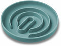 OHMO Slow Feeder Dog & Cat Bowl, Non-Slip with Suction Cup, Food-Grade Silicone, Anti-Choking & Anti-Bloat (Light Blue, M-Infinite, 7.3")