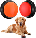 Set of 2 Dog Training Bell Puppy Pet Potty Training Bells Smart Dog Door Bell Voice Recording Button 30 Second Dogs Buttons for Communication Funny Gift for Friend Family Pet Lovers, 2 Colors