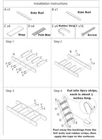 SHENGOCASE Solid Wood Wall Leaning Cat Ladder for Indoor Cats and Small Medium Dog, Stair Step for Window Bed, Wall Climbing Furniture (31.5")