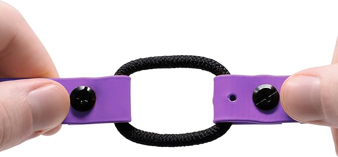 Educator 3/4-Inch Dog Training Collar Strap–ONLY Fits ME-300, ET-300/400, EZ-900, PE-900 & PG-300 Receivers – NOT Compatible with FE-580, ET-800 or UL-1200–Quick Snap Biothane Bungee Collar, Purple