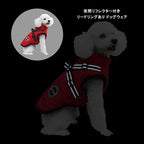 Dog Winter Coat,Warm Jacket Paded Fleece Pet Vest with Built in Harness, Windproof Reflective Cozy Adjustable Snow Pet Coat Clothes with Zipper for Small Medium Large Dogs