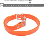 Dog Collar Strap for Most of Electronic Training Shock Collar Receivers-Adjustable Durable Waterproof Odorless 3/4 Inch Collar Replacement for Barking Fence-Pet TPU Collar Strap