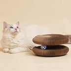 Cat Scratcher, Cat Toy, Reversible Infinity Style Magic Organ, Made of Recyclable Corrugated Cardboard, Scratch-Resistant and Abrasion-Resistant, Foldable Cat Toys for Indoor Cats