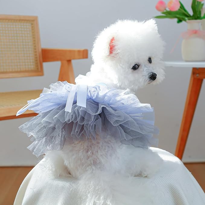 Furbabycare® Elegant Sweet Fashion Puppy Dog Blingbling Princess Skirt Pet Dog Lace Cake Camisole Tutu Dress K-1-andromeda X-Small