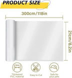 Door Protector from Dog Scratching - Cat Scratch Door Frame Single Side Adhesive Protector Anti Dog Scratch Door Guard for Dogs Clear - 118" x 8.2"
