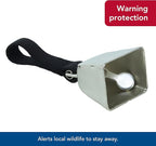 Water & Woods Nickel Cow Bell for Dogs by Coastal Pet - Durable Noise Maker - Easy Attachment - Nickel-Plated Material with Nylon Handle - Black, Small