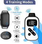 PetJoy Bark Collar with Remote, Bark and Training Collar Combo, Shock Collar for Large Dogs, Auto Bark Collar - Shock, Vibration, Beep and Auto Mode (Level 1-5), Remote Range 2800 Ft