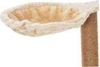 Cat Hammock 17in Dia. Spoon-Shape Large Cat Tree Hammock Soft Scratch-Proof Cat Tree Replacement Parts Washable Cat Tree Attachments Beige Cat Tree Hammock