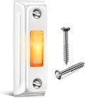Dreyoo Metal Doorbell Push Button, Heavy Duty Metal Door Bell Wired Button LED Lighted Wall Mounted Doorbell Push Buttons for Home, Universal Garage Door Opener Switch Property in Copyright(White)