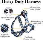 QQPETS Dog Harness Leash Set Adjustable Heavy Duty No Pull Halter Harnesses for Small Medium Large Breed Dogs Back Clip Anti-Twist Perfect for Walking (XS(12"-18" Chest Girth), Bone)