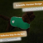 Queenmore Dog Winter Coat, Cold Weather Fleece Jacket for Dogs, Waterproof Reflective Reversible, for Small, Medium and Large Dogs (Green, XS)