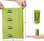 ECO-CLEAN Poop Bags Biodegradable, 16 Rolls/240 Bags, Dog Waste Bags, Unscented, Leak-Proof, Easy Tear- Off