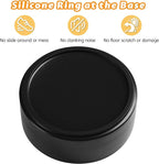Large Dog Bowls, Non Slip Heavy Ceramic Dog Food and Water Bowl with Silicone Base, 8" Pet Feeding Bowl for Small, Medium, and Big Dogs (Black, 8 Inches)