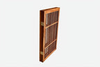 Urnporium Pet Dog Gate Freestanding, Strong Durable Folding Wooden Fence, Portable Acacia Hardwood Safety Barrier for Indoor & Outdoor Use (Brown Pet Gate, 3 Panel 30" Tall)