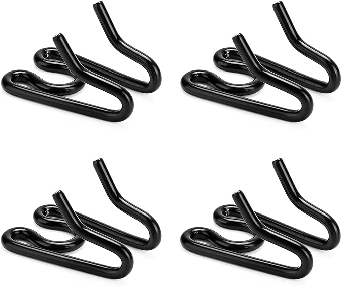 Dog Collar Extra Links Designed for Training Collars (4 Pack) Steel Chrome Plated Dog Training Collar Links (3.20mm, Black)